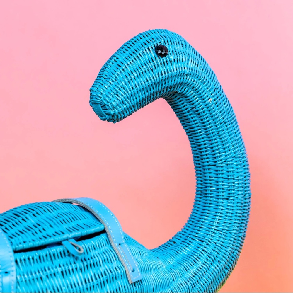 Wicker Darling Nessie the Dino Bag - Picture 4 of 11